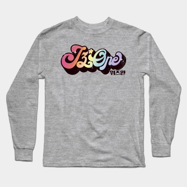 Retro IZ*ONE Long Sleeve T-Shirt by Silvercrystal